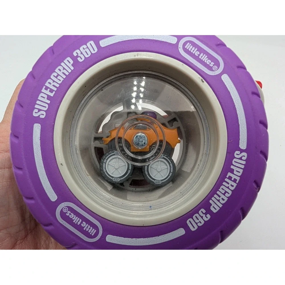 Little Tikes Supergrip 360 Launcher Purple Tire Toy T Handle